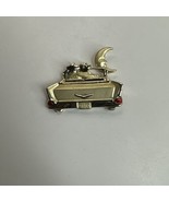 AJC Cats Pin Brooch Cadillac Drive In Car Moon Signed VTG Love Classic R... - $22.06 CAD