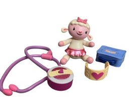 Doc McStuffins Toy Lot Lambie Lamb Figure Cake Topper Doctor Bag Stethoscope - £8.74 GBP