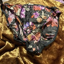 Vintage Victorias Secret 100% Silk Gold Crown Label Panty Sz L. 7 - £44.69 GBP