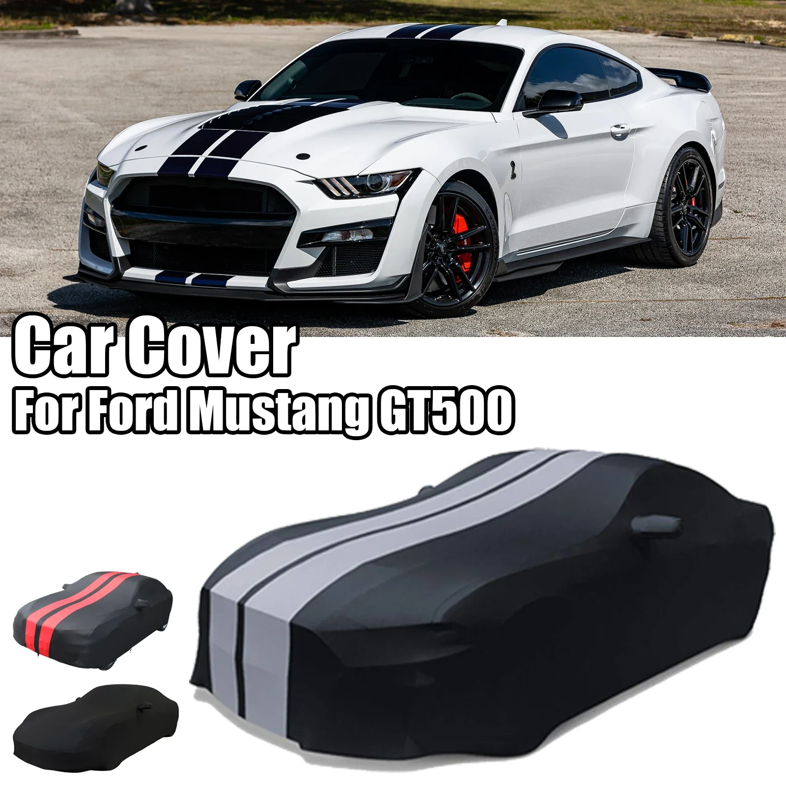 Full Car Cover For Ford Mustang GT500 Stingray Indoor Satin Dust UV Proof - £105.01 GBP