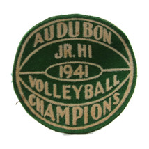 VINTAGE 1941 Audobon Jr. High School Volleyball Champions Gelt White Fel... - £18.33 GBP