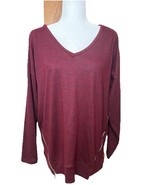 French Laundry Burgundy V-Neck Long Sleeve Sweater Womens Size M-L Comfy... - €13,60 EUR French Laundry Burgundy V-Neck Long Sleeve Sweater Womens Size M-L Comfy... - €13,60 EUR
