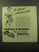 1950 Huntley &amp; Palmers Biscuits Advertisement - Be elegant with your guests - £14.77 GBP