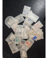 VINTAGE STAMP DEALER PACKS MYSTIC LOT OF 25 UNSORTED INTERNATIONAL SETS - $27.05 CAD