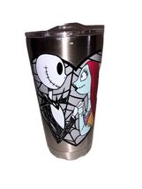 Disney’s Nightmare Before Christmas Jack &amp; Sally Stainless Steel Tumbler... - $307.99 MXN