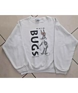 Vintage 1992 Looney Tunes Bugs Bunny Ohio Graphic Sweatshirt Size XL Whi... - $29.89 CAD