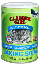 Clabber Girl Baking Soda 100% Pure Sodium Bicarbonate 12 oz canister - £12.37 GBP