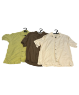 Tommy Bahama  Lot of (3) Mens M Floral Pattern Button Front Short Sleeve... - $61.73