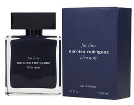 Narciso Rodriguez Bleu Noir 3.3 Oz / 100 Ml Eau De Toilette &quot; Edt &quot; Men Cologne - £58.89 GBP