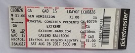 EXTREME - ORIGINAL 2017 UNUSED WHOLE FULL CONCERT TICKET 2 - $15.00