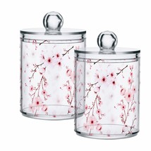 Clear Plastic Jars Set for Cotton Swabs and Small Items, 2 Pieces - $986.89 MXN