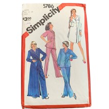 Simplicity 5786 Vintage Sewing Pattern Misses Pajamas &amp; Nightgown Size L - $10.79