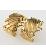 Tiffany &amp; Co. Vintage 18k Gold Huggie Earrings w/ Omega Backs Nice - $5,082.40