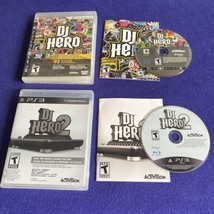 DJ Hero 1 + 2 PS3 Lot (Sony PlayStation 3, 2010) Complete - Tested! - £8.24 GBP