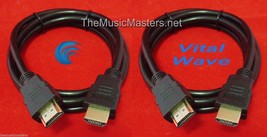 2X 12&#39; ft HDMI Cable M-M 1080P 4K Ultra HDTV BLURAY DVD XBOX PS3 Wire Co... - £14.95 GBP