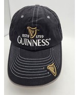 Guinness w Harp Logo, Black w Gold White Hat Cap White Topstitch Strap B... - €14,75 EUR