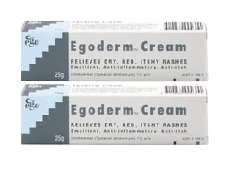 2 X Egoderm Cream 25g Relieves Itch Inflammation Reduce Irritation FREE ... - $32.66
