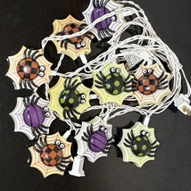 Spider Blow Mold String Lights Halloween Party Decor Vintage 90s Tested ... - $18.22