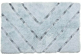 Croscill Echo Bath Rug 100% Cotton 20&quot;x 30&quot; Machine Wash in Slate Grey - $50.86