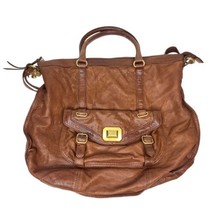 Juicy Couture Brown Leather Handbag Hobo Purse Womens RN52002 Large 18x13 - £38.91 GBP