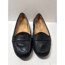 Vionic Larrun Women&#39;s Black Snake Pattern Orthotic Slip on Loafers Flats... - $717.44 MXN