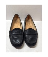 Vionic Larrun Women&#39;s Black Snake Pattern Orthotic Slip on Loafers Flats... - $717.44 MXN