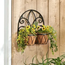Decorative Wall Planter Coconut Coir Liner Outdoor Porch Patio Fence Dec... - £26.29 GBP
