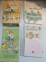 Vintage Easter Party Supplies-Games, Egg Holders, Fun Kit-NEW Lot of 5 Hallmark - £9.89 GBP