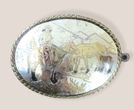 Vintage Cowboy Theme Belt Buckle - $8.12