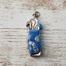 Vintage Pendant Blue Golf Clubs (No Chain Included) - £6.27 GBP
