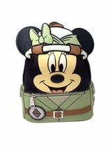Disney Parks Loungefly Animal Kingdom Safari Minnie Mouse Mini Backpack World - £92.78 GBP