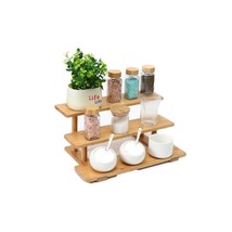 Bamboo Bathroom Counter Organizer, Perfume Display Riser Stand,3 Tier Ri... - $32.99