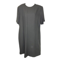 Drapers &amp; Damons Womens Shift Dress Black Jewel Neck Half Sleeve USA Plus 18 New - $33.25