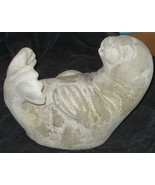 Vintage Concrete Seal Figural Fountain Sculpture - VGC - CUTE FOUNTAIN P... - $148.49