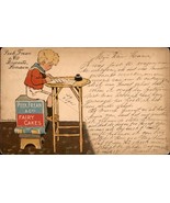1901 Peek Frean &amp; Co. Original Coloured Vignette Advert PC. Fairy Cakes ... - $184.97 MXN