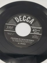 Al Jolson Golden Gate I&#39;m Sitting On Top Of The World 45rpm 7&quot; Vinyl - $6.46