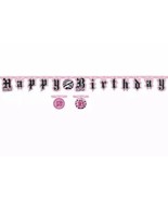 Super Stylish Pink Zebra 13th Or 16th Birthday Party Decoration Jointed ... - $10.26 CAD