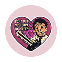 Horror Enamel Fantasy Pin: Texas Chainsaw Massacre Valentine Heart - $19.90