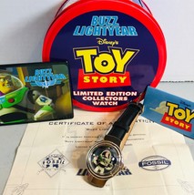 Mint 1996 Fossil Numbered Ed. Toy Story Buzz Lightyear Watch LI-1412 New Battery - £37.74 GBP