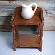 BRINN&#39;S Wash or Changing Table w Pitcher Vintage Dollhouse Miniature Furniture - £6.92 GBP