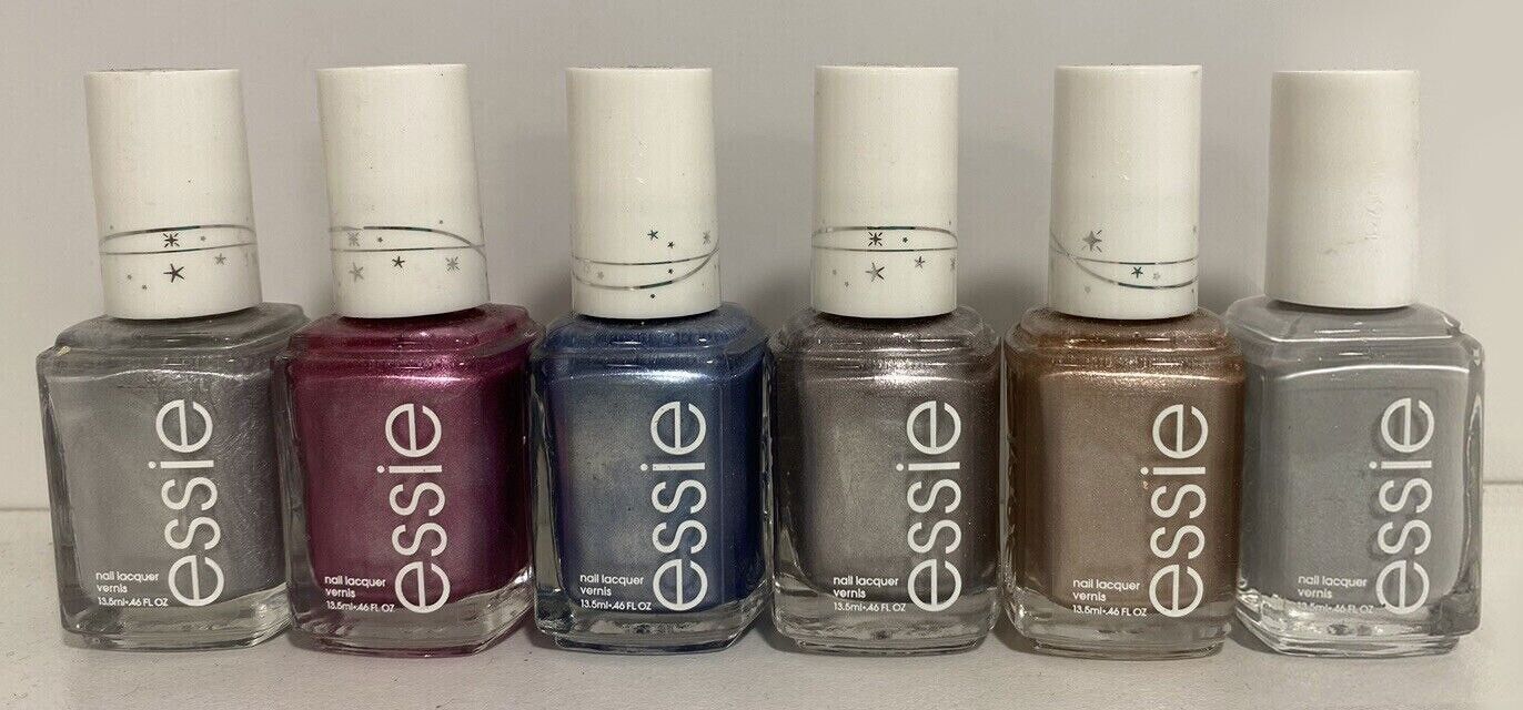 NEW Lot of 6 ESSIE Nail Lacquer VARIOUS COLORS FULL SIZES .46 OZ ALL NO REPEATS - $9.98