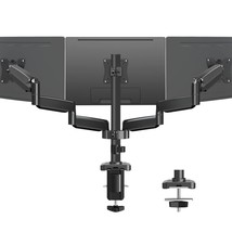 Triple Monitor Mount, 3 Monitor Stand Desk Mount For Three Max 32 Inch C... - £173.11 GBP
