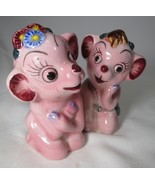 Vintage Elsie The Cow Type Salt &amp; Pepper Shakers S&amp;P Piglets ADORABLY CUTE - $268.82 MXN