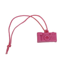 VINTAGE 1980's MATTEL BARBIE DOLL PINK PLASTIC CAMERA W STRAP CALIFORNIA... - $11.11