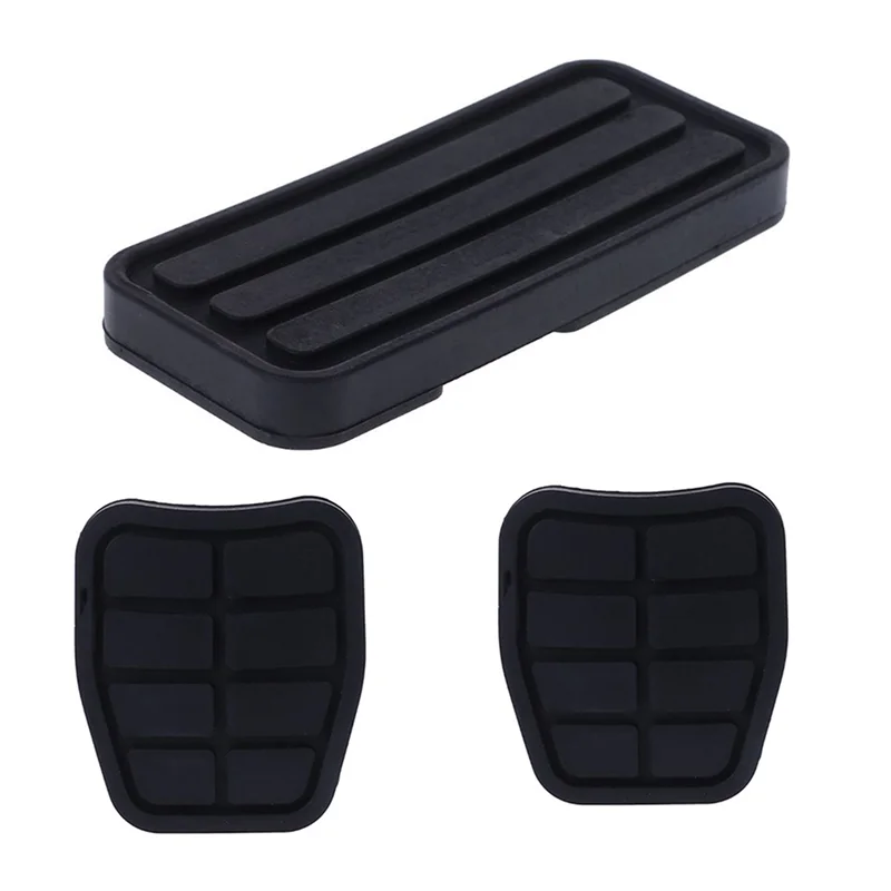 3pcs car accelerator gas rubber foot rest pedal pad brake clutch pads cover kit for vw thumb200