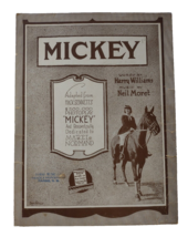 Mickey 1919 Sheet Music Song Harry Williams Neil Moret Women On Horse Vi... - £9.76 GBP