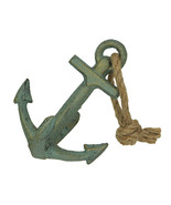Scratch &amp; Dent Verdigris Cast Iron Ship Anchor Bookend Sculpture - £21.13 GBP
