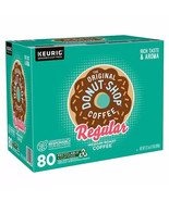 The Original Donut Shop Coffee Regular Medium Roast 80 Pod Keurig K-Cup ... - £34.14 GBP