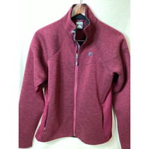 Nike ACG Thermal Full Zip Women Jacket Maroon Red Size Medium - $21.03