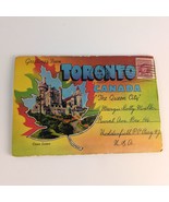 Toronto Ontario Canada 1940s Fold-Out Postcards Buildings Night Communit... - $16.93